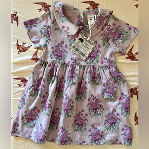 kate quinn Peter Pan Collar Dress - Violet Pansy